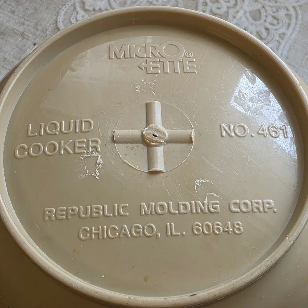Microette Liquid Cooker 6 Cup Microwavable #461 Republic Molding #493 Baking